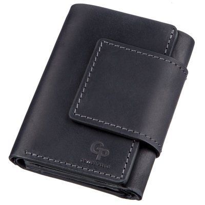 Surowy kompaktowy portfel unisex na magnes GRANDE PELLE 11204 11204 zdjęcie