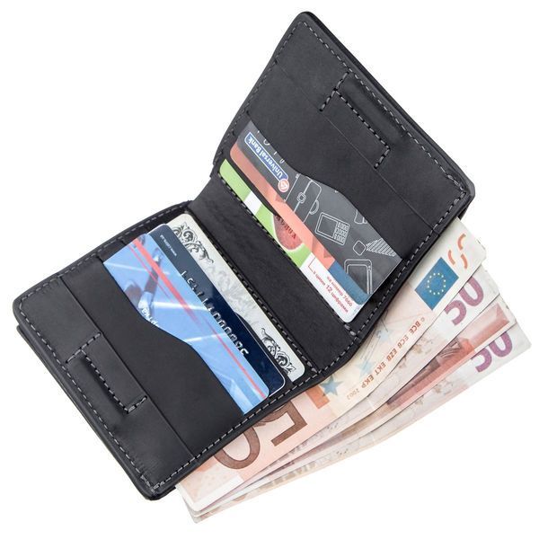Portfel unisex z zewnętrzną kieszenią na drobne GRANDE PELLE 11222 11222 zdjęcie