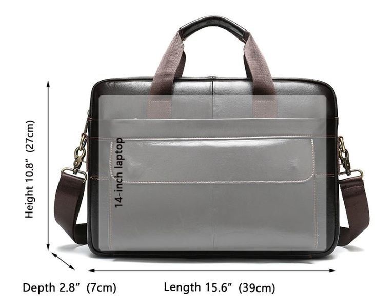 Męska torba na laptopa Vintage 14750 Brązowa 14750 zdjęcie
