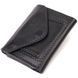Praktyczna portmonetka unisex GRANDE PELLE 16789 Tri-fold 16789 Czarna  16789 zdjęcie 2