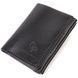 Praktyczna portmonetka unisex GRANDE PELLE 16789 Tri-fold 16789 Czarna  16789 zdjęcie 1