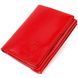 Mały damski portfel Tri-fold GRANDE PELLE 16785 Czerwony  16785 zdjęcie 1