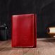 Mały damski portfel Tri-fold GRANDE PELLE 16785 Czerwony  16785 zdjęcie 6