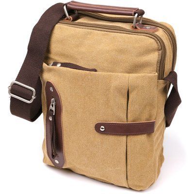 Pionowa torba tekstylna Vintage 20154 khaki 20154 zdjęcie