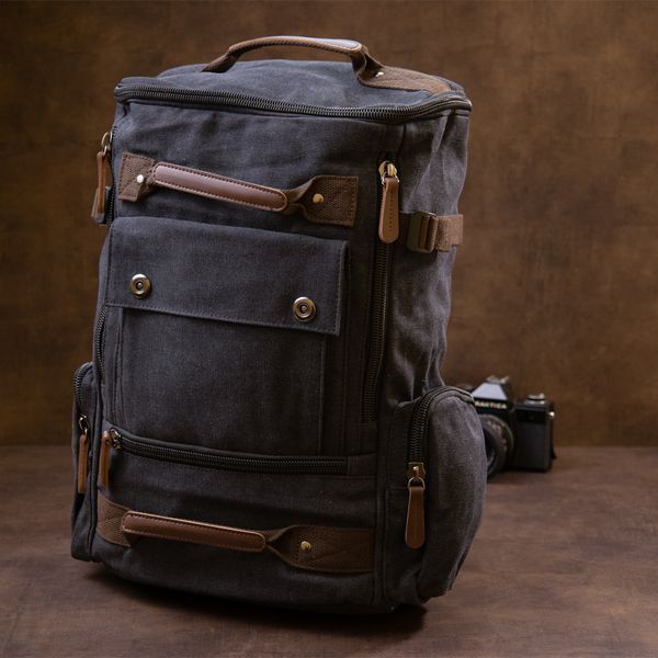 Plecak tekstylny unisex z uchwytami Vintage 20663 20663 zdjęcie