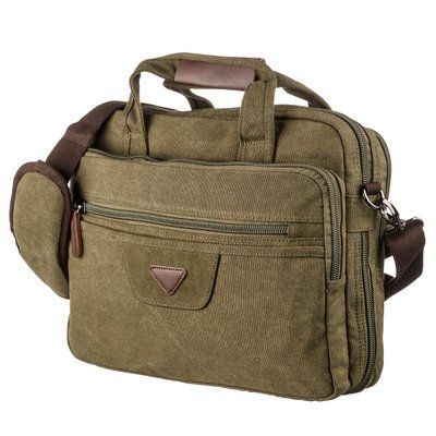 Torba tekstylna na laptopa 15.6 zielonа Vintage 20180 20180 zdjęcie