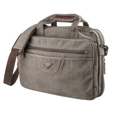 Torba tekstylna na laptopa 15.6 szarа Vintage 20087 20087 zdjęcie